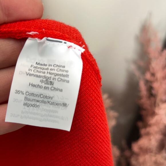 J. CREW Sophie Open Front Sweater Blazer Merino Wool Red {3Q39} - Picture 7 of 9